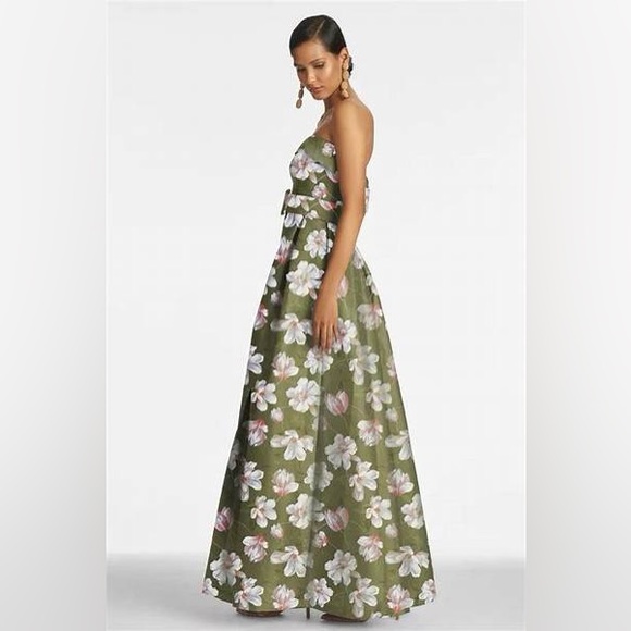 Sachin & Babi Brielle Gown - Moss Magnolia size 10 - Picture 2 of 5